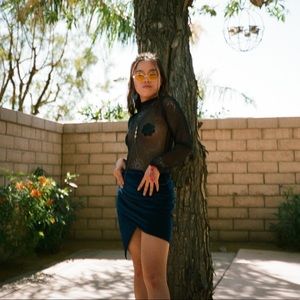 Blue velvet co-ord set